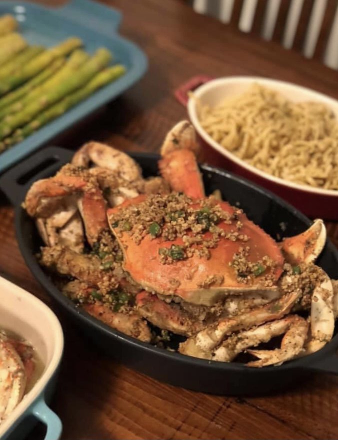 Crab Dinner for Four 四人螃蟹套餐 Golden Crab House